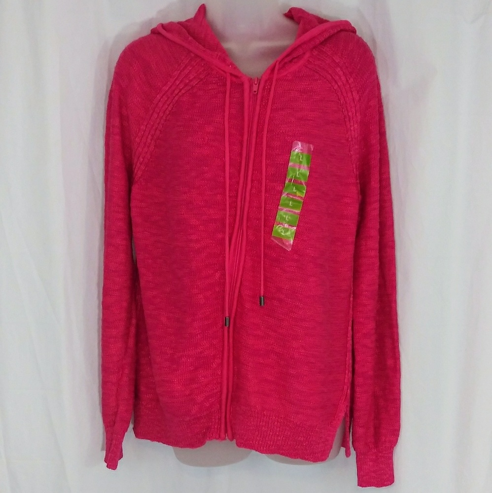✳️3️⃣/3️⃣0️⃣✳️Hot Pink Zipper Jacket with hood